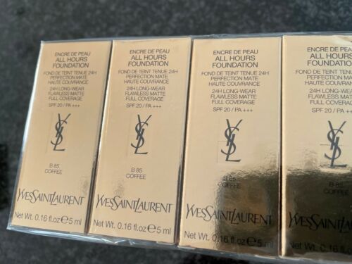 Yves Saint Laurent All Hours фон дьо тен 5 ml 0,16 fl. унция официална проба за грижа за кожата Shade B 85 Coffee