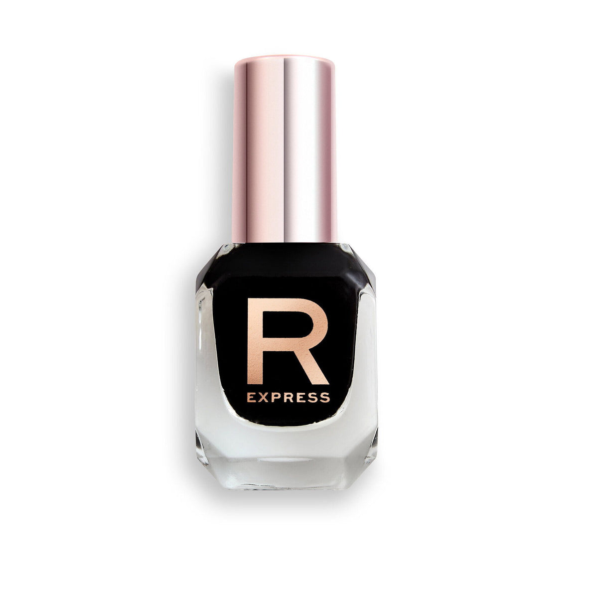 Makeup Revolution, Express, Nail Polish, Midnight Black, 10 ml