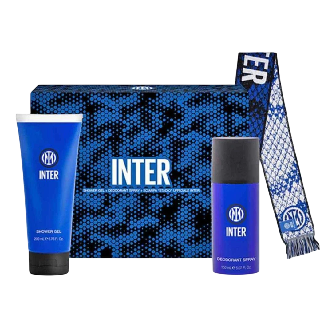Set Inter: Inter, Shower Gel, 200 ml + Inter, Deodorant Spray, For Men, 150 ml + Inter Scarves & Wraps